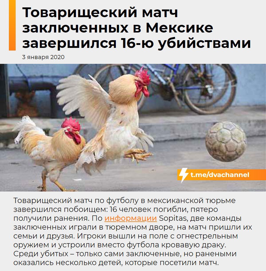 Футбольный матч в тюрьме: 16 смертей из-за наркокартелей